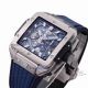 AAA Swiss Grade BBF Factory Hublot Big Bang Square Hollow Blue Face Rubber Strap Watch (3)_th.jpg